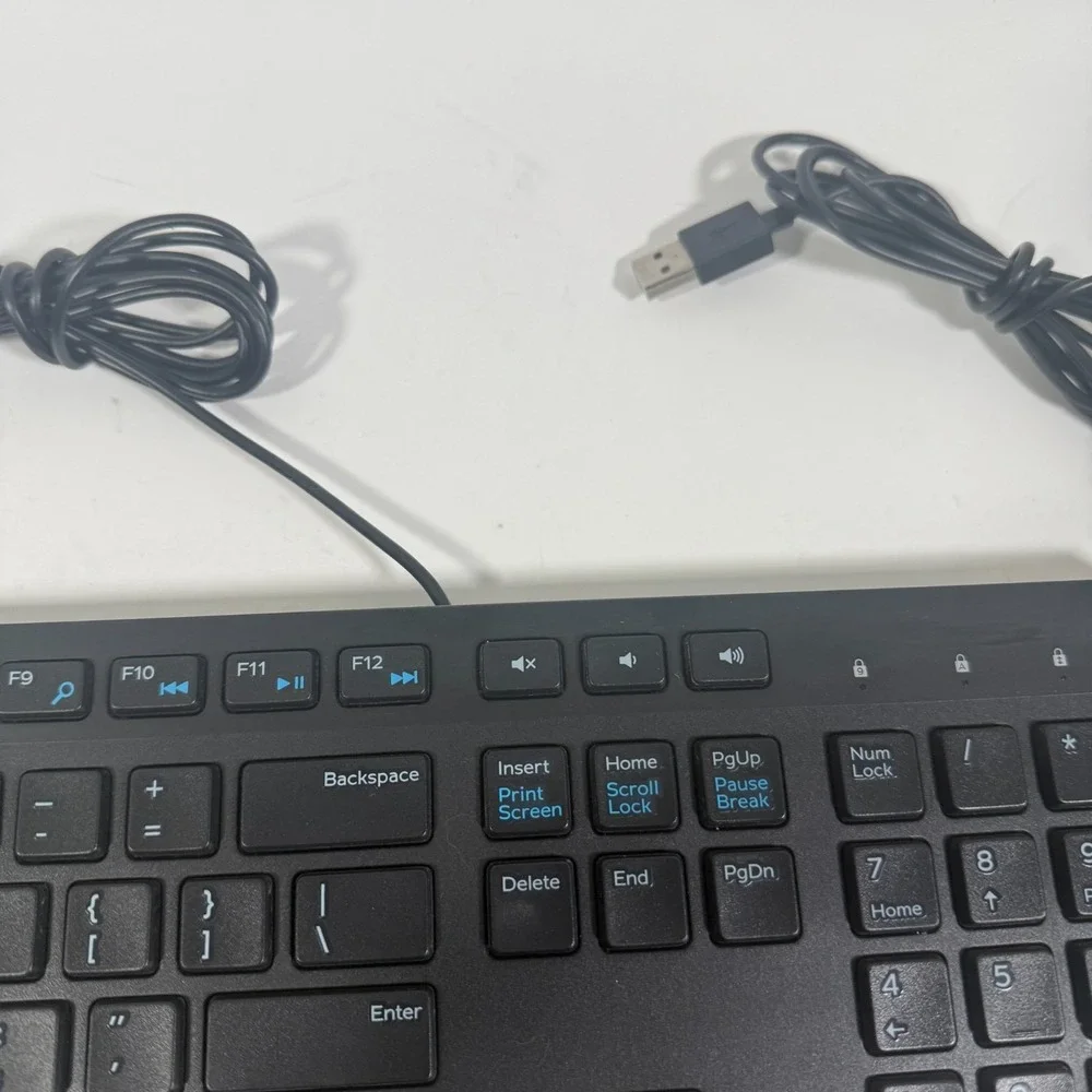 Dell KB216 Wired USB Keyboard and Mouse Combo Office PC Set Black